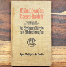 Münchhausen Beeren-Auslese, 1920, Balladen, Lyrik, Freiherrn Börries von Münchh.