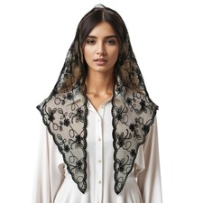 Lace Veil Scarf for Lady Women