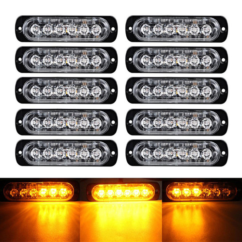 10x 6led auto kfz frontblitzer - 10x,