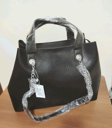 Damentasche kunstleder schwarz - damentasche,