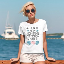 Bügelbild - Plott - Moin Moin- 14,8cm x 17,8cm - DTF Transfer - DIY - Hoodie - T