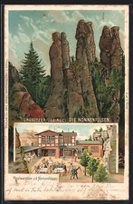 Nonnenfelsen, Restauration, Berg mit Gesicht / Berggesichter, Ansichtskarte 190 
