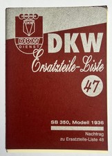 Dkw 350 ersatzteilliste - -,