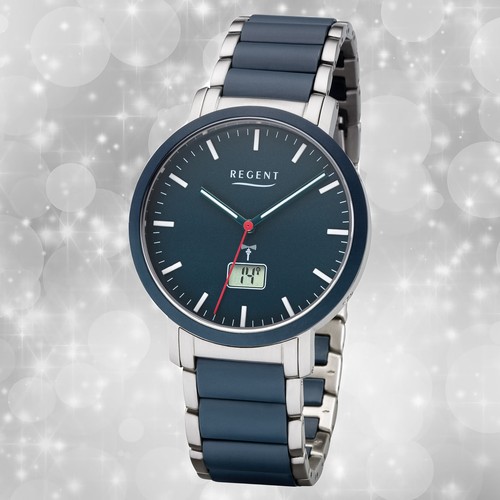 Armbanduhr funk metall blau - armbanduhr,