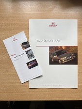 Prospekt Honda Civic Aero Deck mit Preisliste - 1999