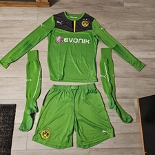 Borussia Dortmund Puma Torwarttrikot Hose Socken Grün 2013/14 Original Größe L