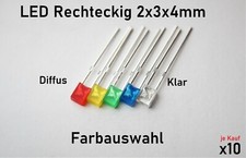 LED Rechteckig Diffus Klar