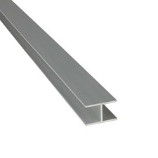Alu H-Profil ELOXIERT 1,5 - 2 m Stuhlprofil Aluminium Alu Spannplatten Profil