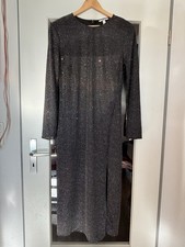 Abendkleid Glitzer L Schwarz