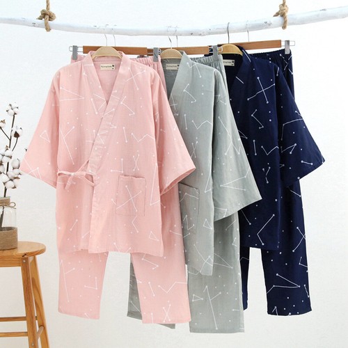 Japanische kimono pyjama set - japanische, pyjama-set
