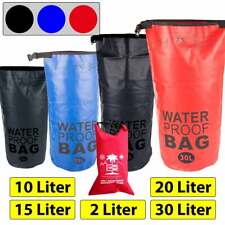 wasserdichte Tasche Seesack DryBag wasserfester Packsack 2l 10l 15l 20l oder 30l