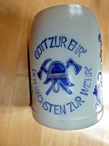 Feuerwehr halbe bierkrug l - halbe,