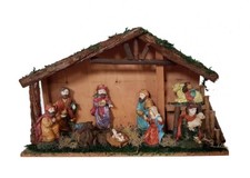 10 tlg Weihnachtskrippe aus