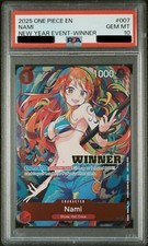 2025 ONE PIECE PROMOS NEW YEAR EVENT WINNER ST01-007 NAMI - PSA 10
