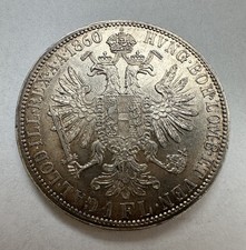 1 Florin 1860 A Österreich Franz Joseph I Silber Münze (1485)
