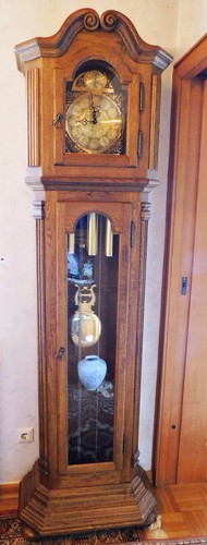 Grosse eichen standuhr massiv - grosse,