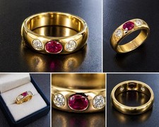 Ring rubin 585 gelbgold - rubin,