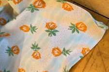 DDR Kinder-Bettwäsche Baumwolle 1 Bettbezug 1 Kissen Blumenmuster /P13.2/4