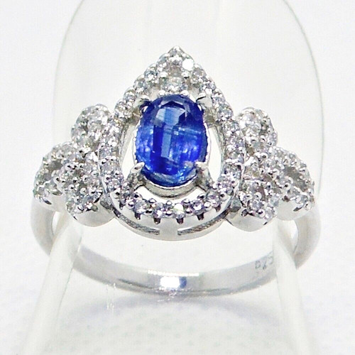 Kyanit cubic zirkonia ring 925 - zirkonia,