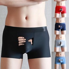 Herren Lustig Cartoon Unterwäsche Boxer Shorts Unterhose Höschen Eis Seide ①