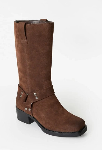 Schwarzer hoher damenstiefel - hoher,