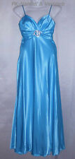 Abendkleid Größe34 Türkisblau von Lissa-Paris mit Brosche, Brautkleid, Ballkleid