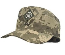 Ukrainische Armee Mütze Pixel MM Mazepinka mit Abzeichen Dreizack der Ukraine...