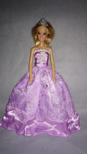 Barbie puppen kleid lila - kleid, +