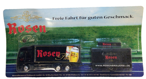 Werbetruck lkw man - lkw, rosen