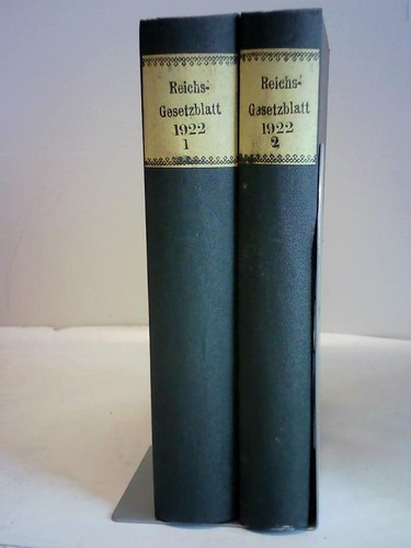 Reichs gesetzblatt 1922 - 1922, 1