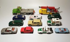 Siku Konvolut 12 alte Modelle Porsche  Mercedes GE Polizei V293 Kranwagen Rover
