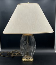 sehr große schwere Nachtmann? Bleikristall Lampe Tischlampe