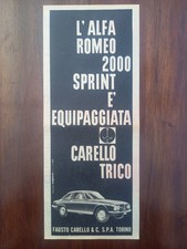 Alfa Romeo 2000 Sprint Bertone, Werbung advert pubblicità, 1960