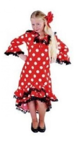 Flamenco kostüm kleid - kostüm,