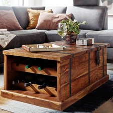 Couchtisch finebuy truhentisch - finebuy,