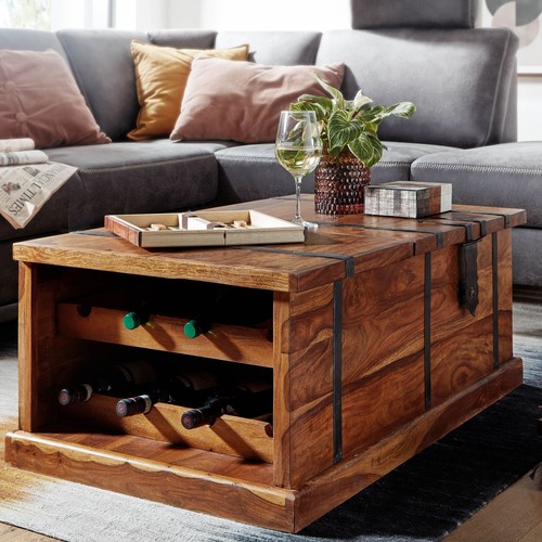 Couchtisch finebuy truhentisch - couchtisch,