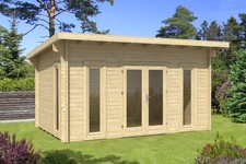 Gartenhaus Blockhaus  Pultdach
