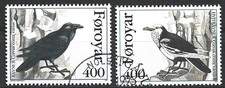 Färöer - Färöer-Kolkrabe Satz gestempelt 1995 Mi. 283-284