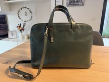 GOLDPFEIL Vintage Businesstasche Leder Dunkelgrün 2001 Tasche Fortest Green