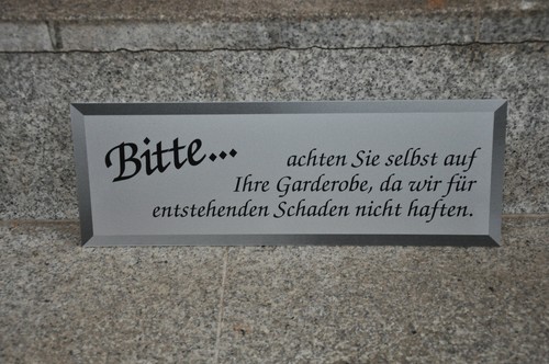 Altes schild gastronomie bitte - schild, gastronomie,bitte