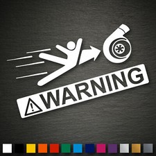 13155 Turbo Warning Aufkleber