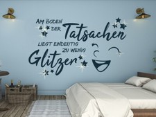 Wandtattoo Wohnzimmer spruch Jugendzimmer Mädchen mit Kristallen a57