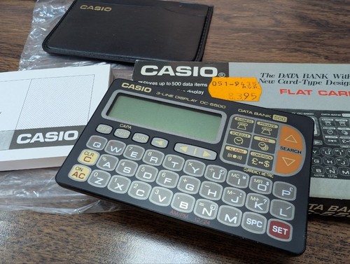 Rare new casio - data, bank