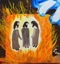 Acrylbild Konvolut Kirche