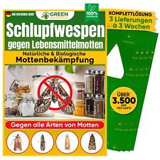 Schlupfwespen gegen Lebensmittelmotten 1 bis 25Karten x 3 Lieferung,GreenGuardia
