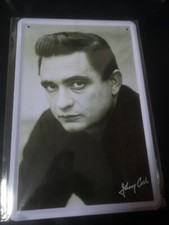Blechschild Schild 20x30 Country Johnny Cash, Autogramm, Bild Poster Plakat PK7