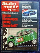 AMS 5/1976  Test BMW E 3 Limousine Lang, BMW Isetta, Monteverdi Safari, Cadillac