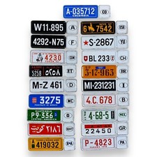 Winzige Nummernschilder