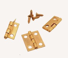 Mini Scharniere Messing mit Schrauben Miniatur Scharnier Vermessingt Klein
