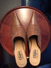 Buffalo Echtleder High Heels  Made In Spain Mules Pantolette Sabot 37 Neu